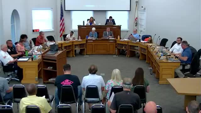 Pastor Justin opens council meeting with invocation for wisdom and integrity