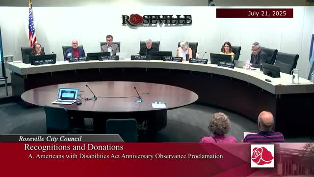 Roseville City Council Proclaims July 21 as Golden K Kiwanis Peanut Day