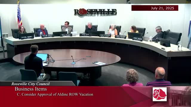 Roseville City Council Refers County Road C Project to Parks and Rec Commission