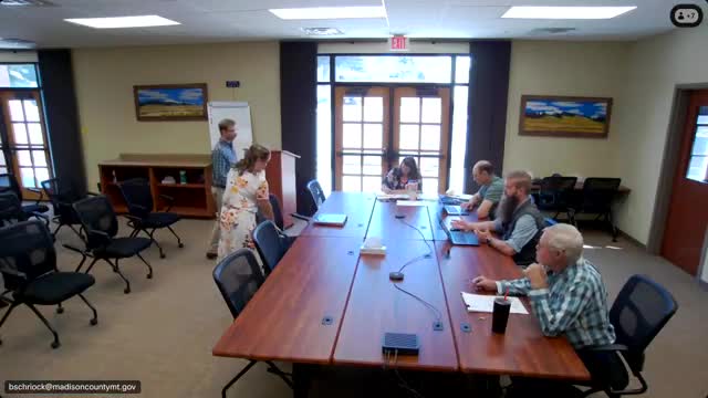 Madison County commissioners review comprehensive draft road standards; staff to return with fee and ordinance recommendations