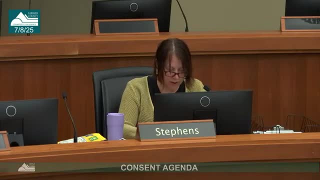 Larimer County commissioners approve consent agenda including wildfire defense grant, bridge and fairgrounds funding