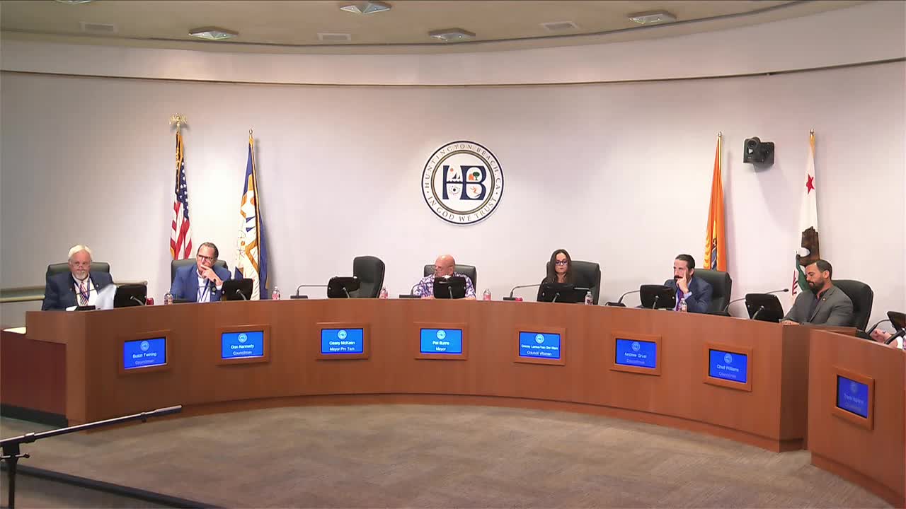 Huntington Beach OKs slate of on‑call engineering consultants after council questions about caps