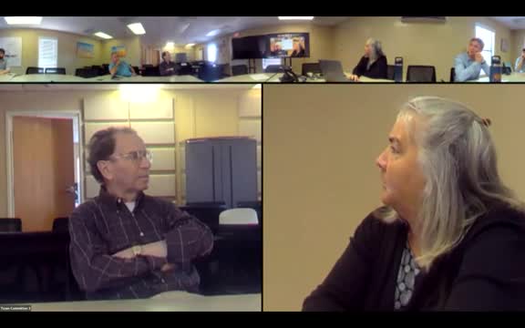 Tom Verano addresses power outage issues during remote meeting