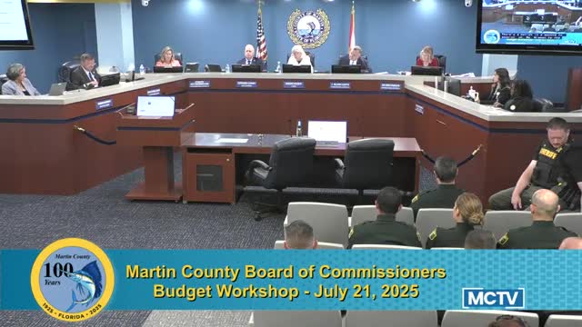 Martin County Commissioners review FY 2026 budget proposal amid staffing challenges