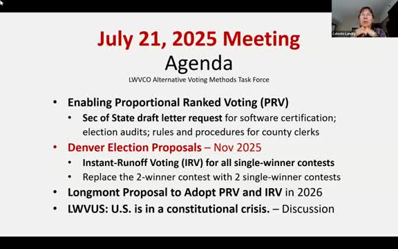 Denver Council Proposes Instant Runoff Voting for Upcoming Elections