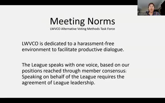 League of Women Voters discusses Denver democracy proposals and alternative voting methods