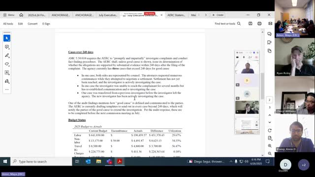 Anchorage Equal Rights Commissioner alleges exclusion, calls for independent audit; commission forms review committee