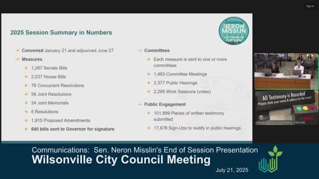 Senator Niran Mislan highlights legislative achievements and community engagement efforts in Oregon