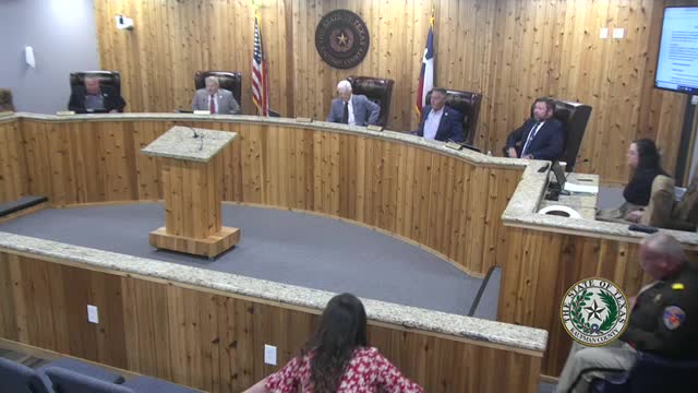 Commissioners Approve Additional Funding for South Highway 34175 Connector Road Project