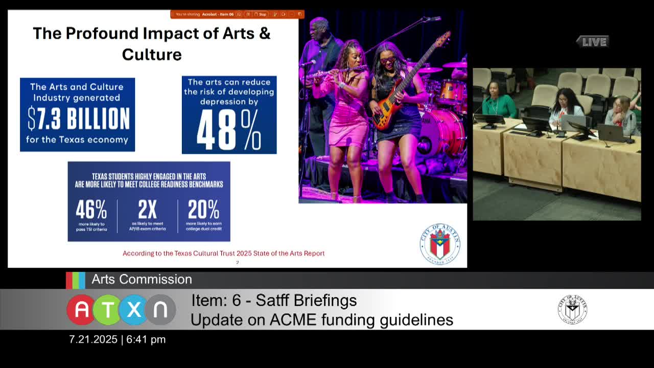 ACME Launches Arts Initiative Amid Challenging Funding Landscape in Austin