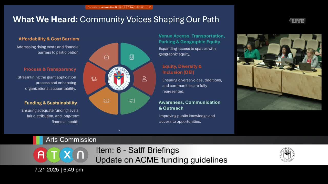 Austin cultural community advocates for equitable funding and accessibility reforms