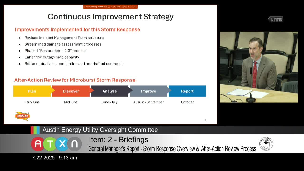 Austin Energy Implements New Outage Management Strategies After May Storm Review