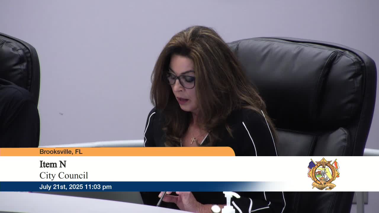 Brooksville Council Prepares for Upcoming Budget Meeting and Community Engagement