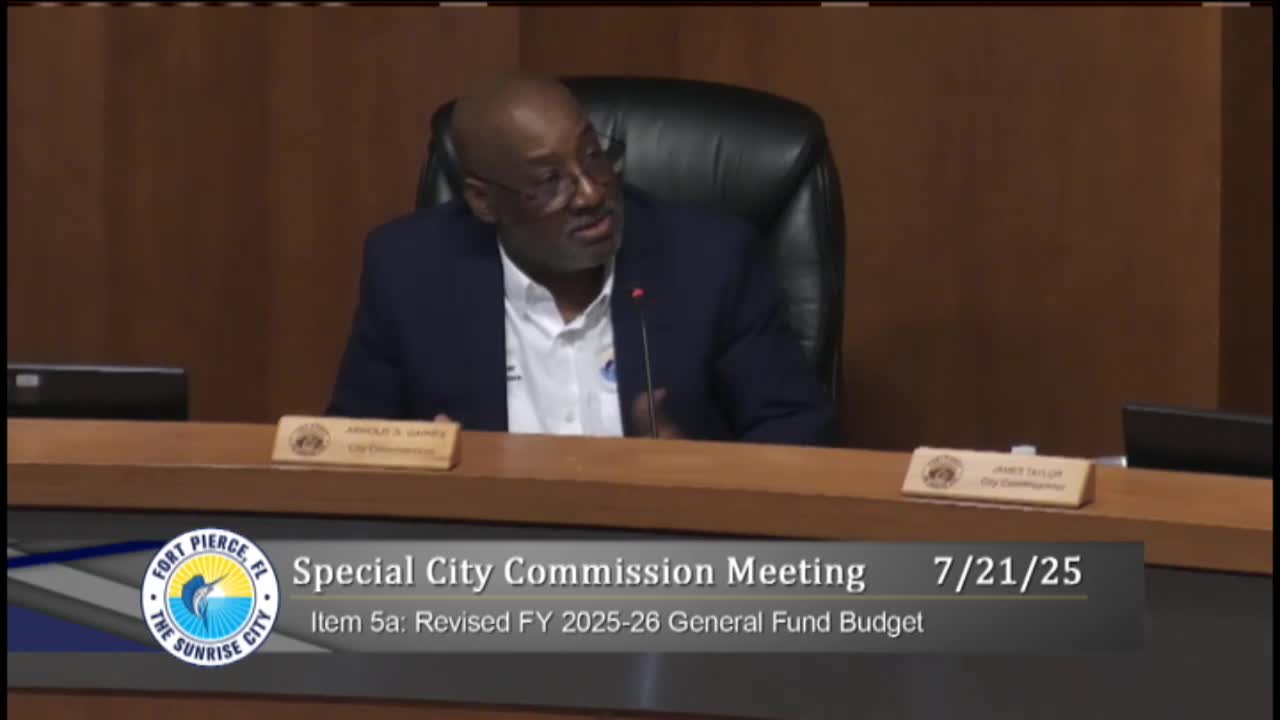 Fort Pierce City Commission Discusses 5% Salary Increase for Officials