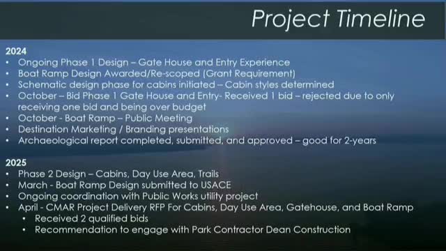 City Council Approves Contract with Dean Construction for Park Development Project