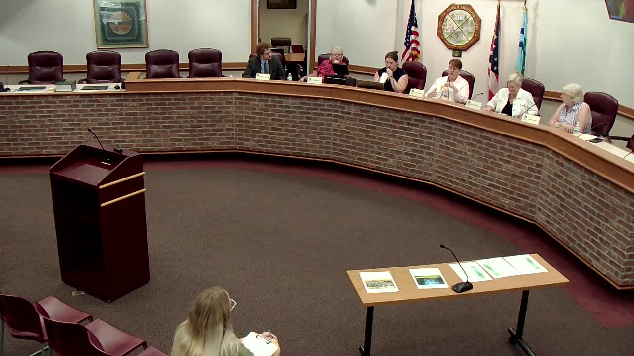 Sarah Chapman pitches beautification project ideas to Huber Heights commission