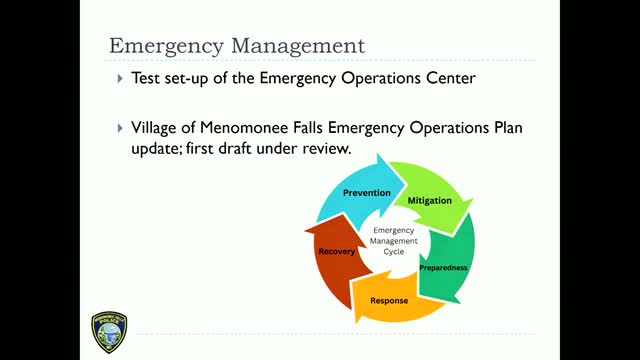 Menomonee Falls Police Department Tests AI Transcription and Updates Emergency Operations Plan