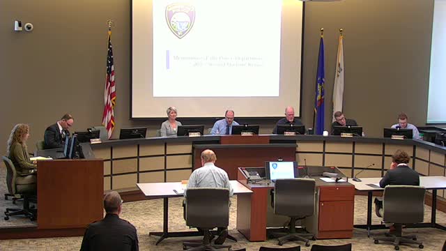 Police Chief Waters presents quarterly staffing report highlighting new hires and vacancies