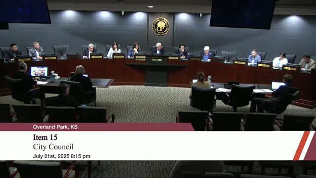 Overland Park Council Approves Major TIF Project to Revitalize Downtown Area