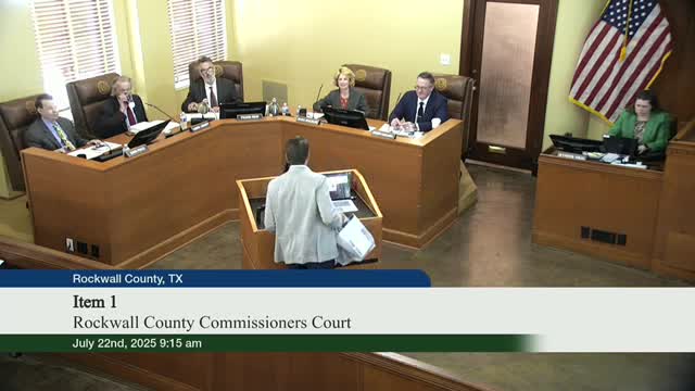 McClendon Chisholm Mayor Updates County on Successful Sewage Line Break Response