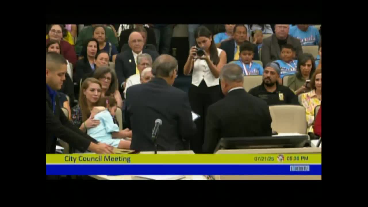 Laredo City Council Honors Javier Pena for Two Decades of Service in Customs