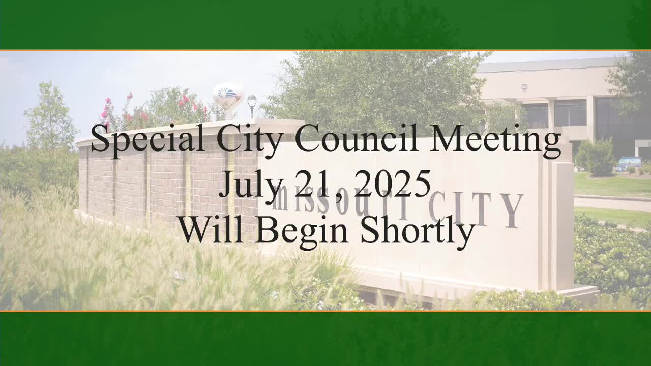 City Council Holds Special Meeting and Adjourns After Executive Session