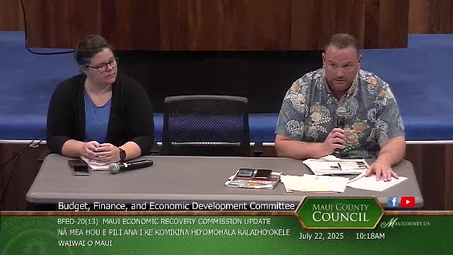 West Maui Council Discusses Lahaina Business Park and Harbor Recovery Efforts