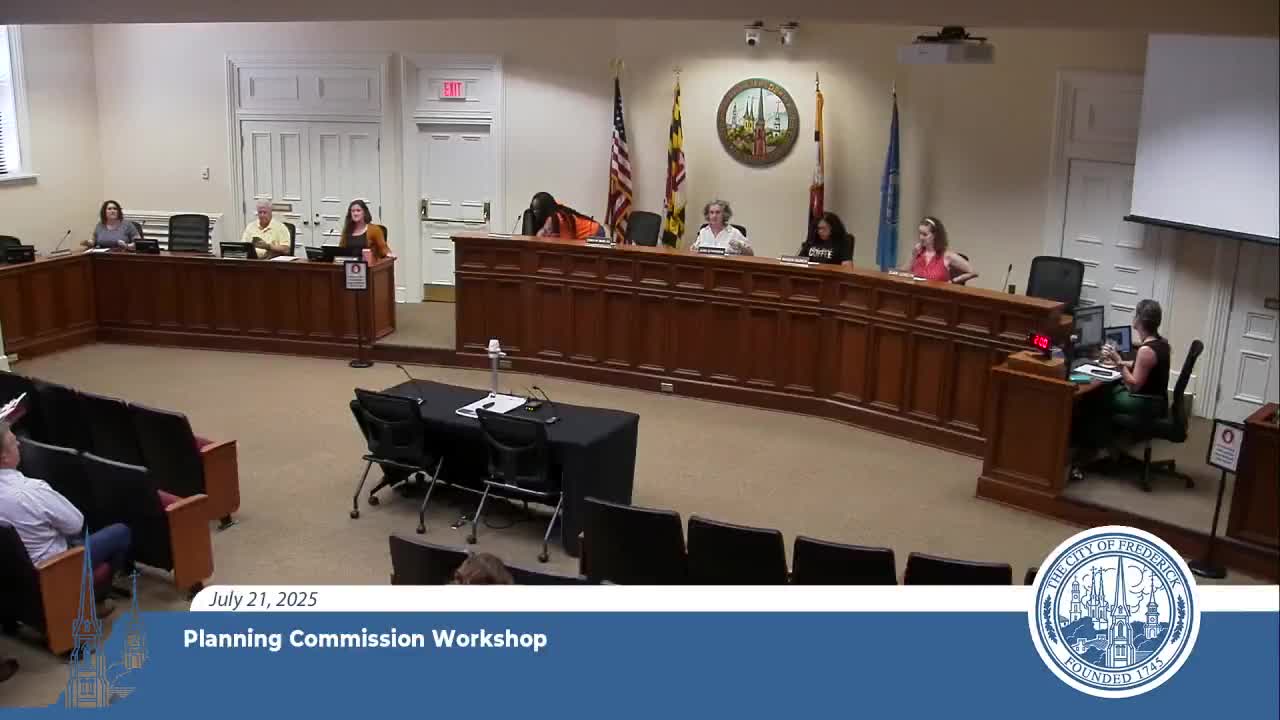 Frederick Planning Commission Hosts Workshop to Discuss City Development Strategies