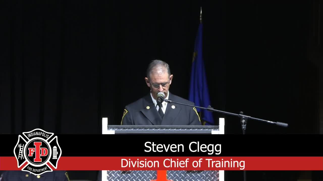 Pastor Rick Grover Leads Prayer at d 91 Christian Church Graduation Ceremony