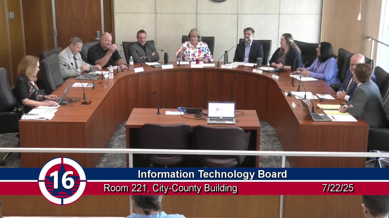 Indianapolis IT Board Reviews Key Projects and Financials in July Meeting