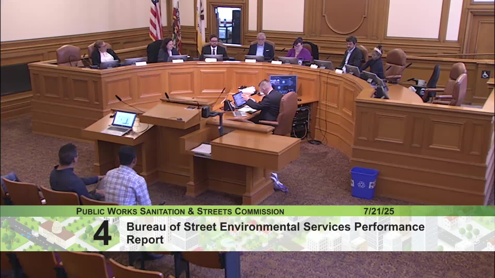 Commission Discusses Electric Vehicle Transition and New Street Team Model Plans
