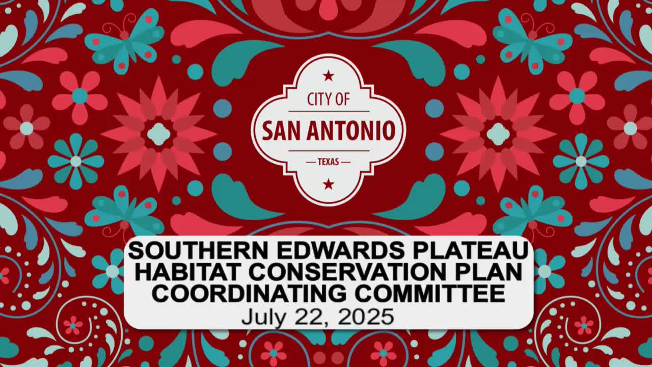 Southern Edwards Plateau Committee Approves New Budget for Biological Services Contract