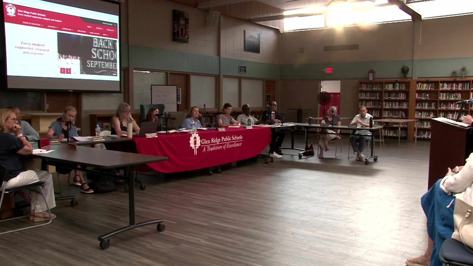 Glenridge School Board Discusses Protocols for Reporting Harassment and Community Concerns