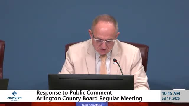 Arlington County Board Addresses Public Safety and Housing Challenges at Community Meeting
