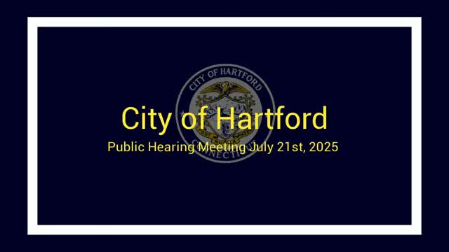 Hartford Council Holds Public Hearing on Solar Power Lease with CTEC Solar