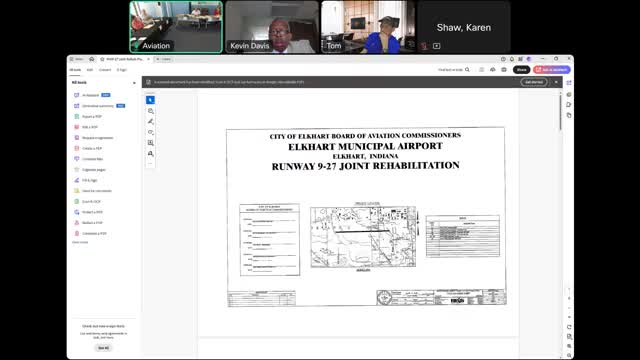 Board approves advertisement for Runway 9/27 joint-replacement bids; painting may be added as alternate