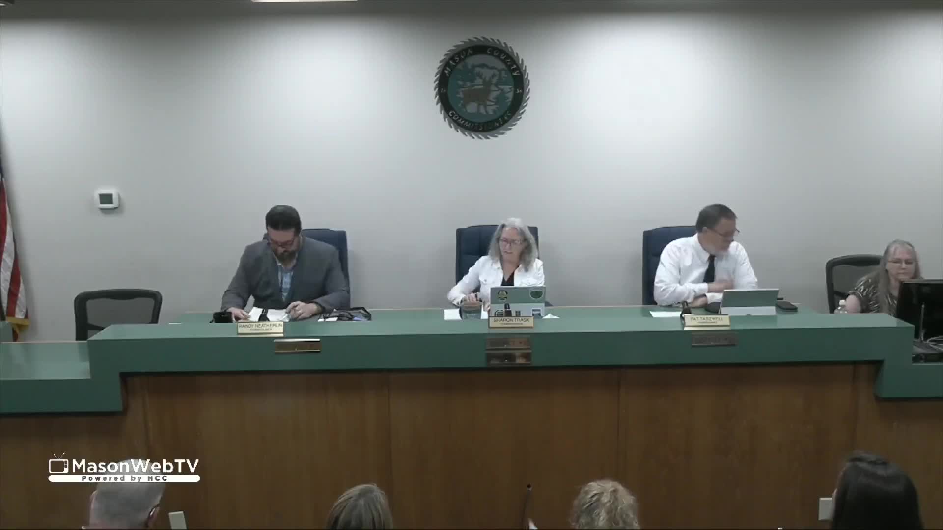Mason County commissioners approve action agenda; appoint Travis Adams as county administrator and authorize several funding actions