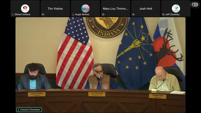 Brianna Allen Reports Success of Tolson Center for Community Excellence to Elkhart Council
