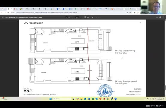 Greenwich Village Board Reviews Façade Restoration and Rooftop Addition at 104 Greenwich Avenue