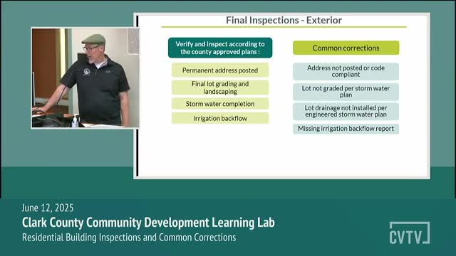 Clark County Building Safety Program Guides New Homeowners Through Permit Process