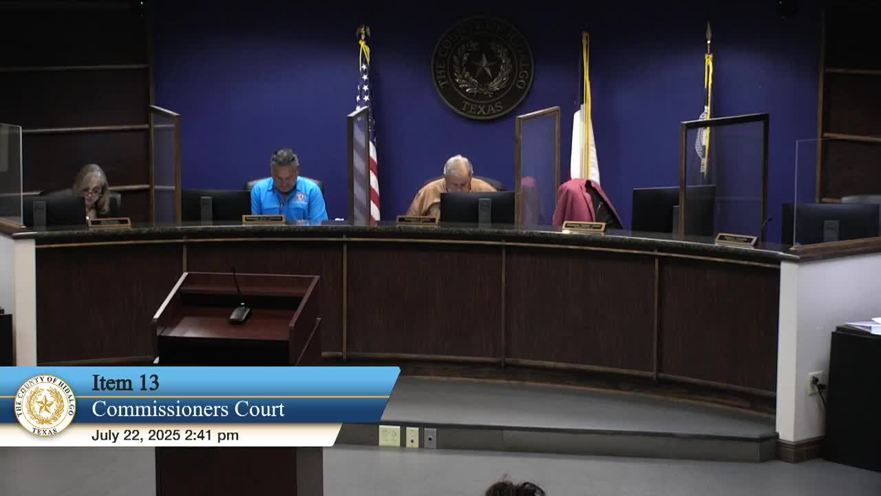 Hidalgo County Commissioners Approve $52K Election Security Grant from Help America Vote Act