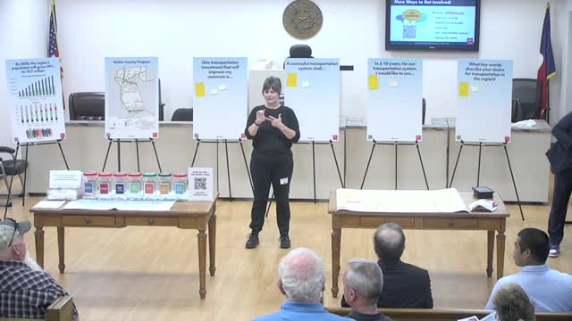Transportation Policy Council Discusses Federal Funding and Rural Representation in Waller County