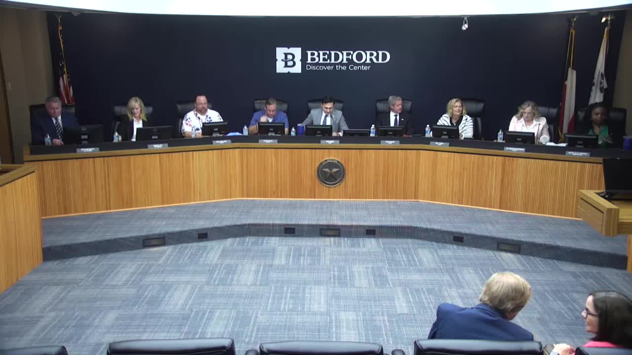 Bedford City Council Opens Meeting with Invocation and Employee Recognition