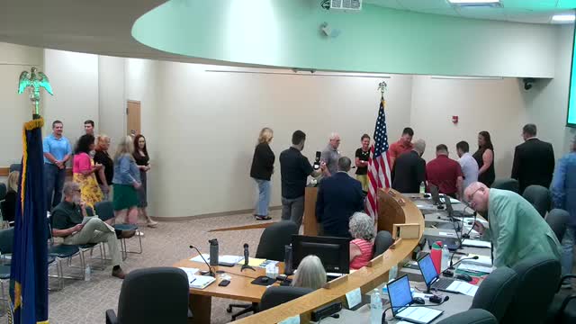 Resident Audrey Goff raises flooding concerns during Derby city council meeting
