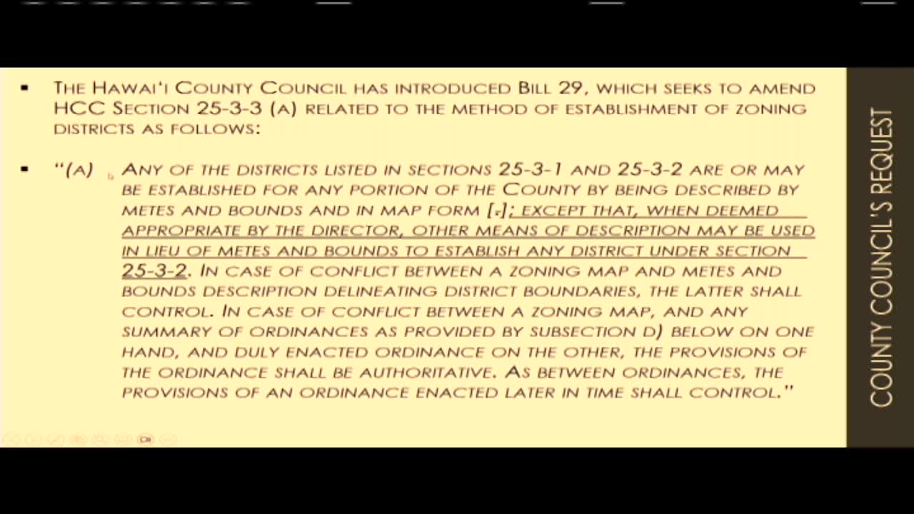 Hawaii County Bill 29 Aims to Simplify Special Zoning District Establishment