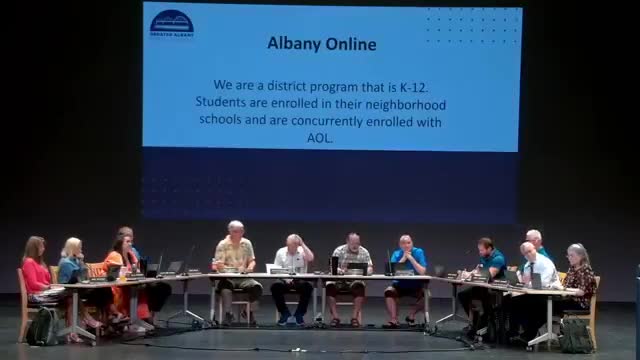 Albany Online program describes growth, capacity limits and new curriculum options