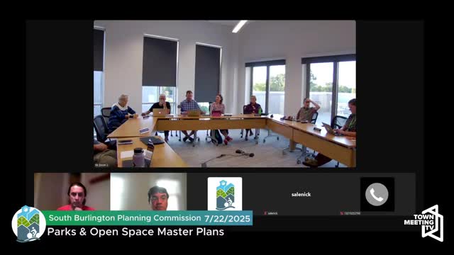 Consultants present parks and open-space master plan progress; outreach, definitions, and heat maps highlighted