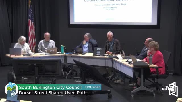 Council sets condemnation hearing Sept. 29 for Dorset Street shared‑use path after partial right‑of‑way acquisitions