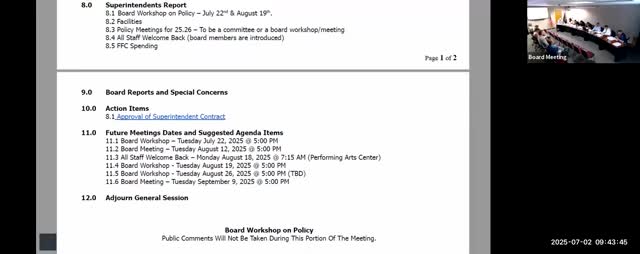 Board earmarks full faith-and-credit funds for water hookups and replacement of GPH track