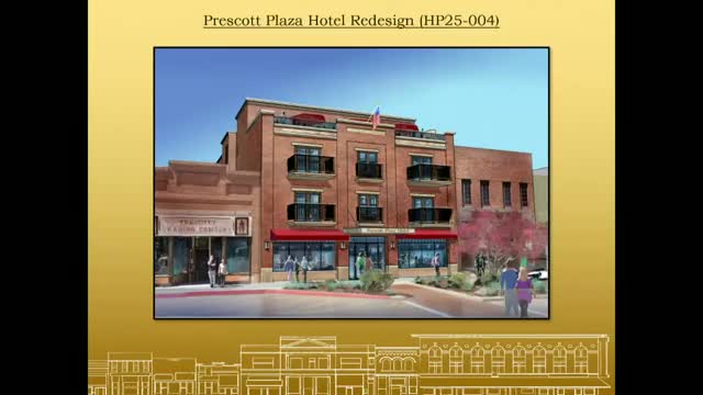 Prescott Preservation Commission recommends denial of revised Prescott Plaza Hotel design